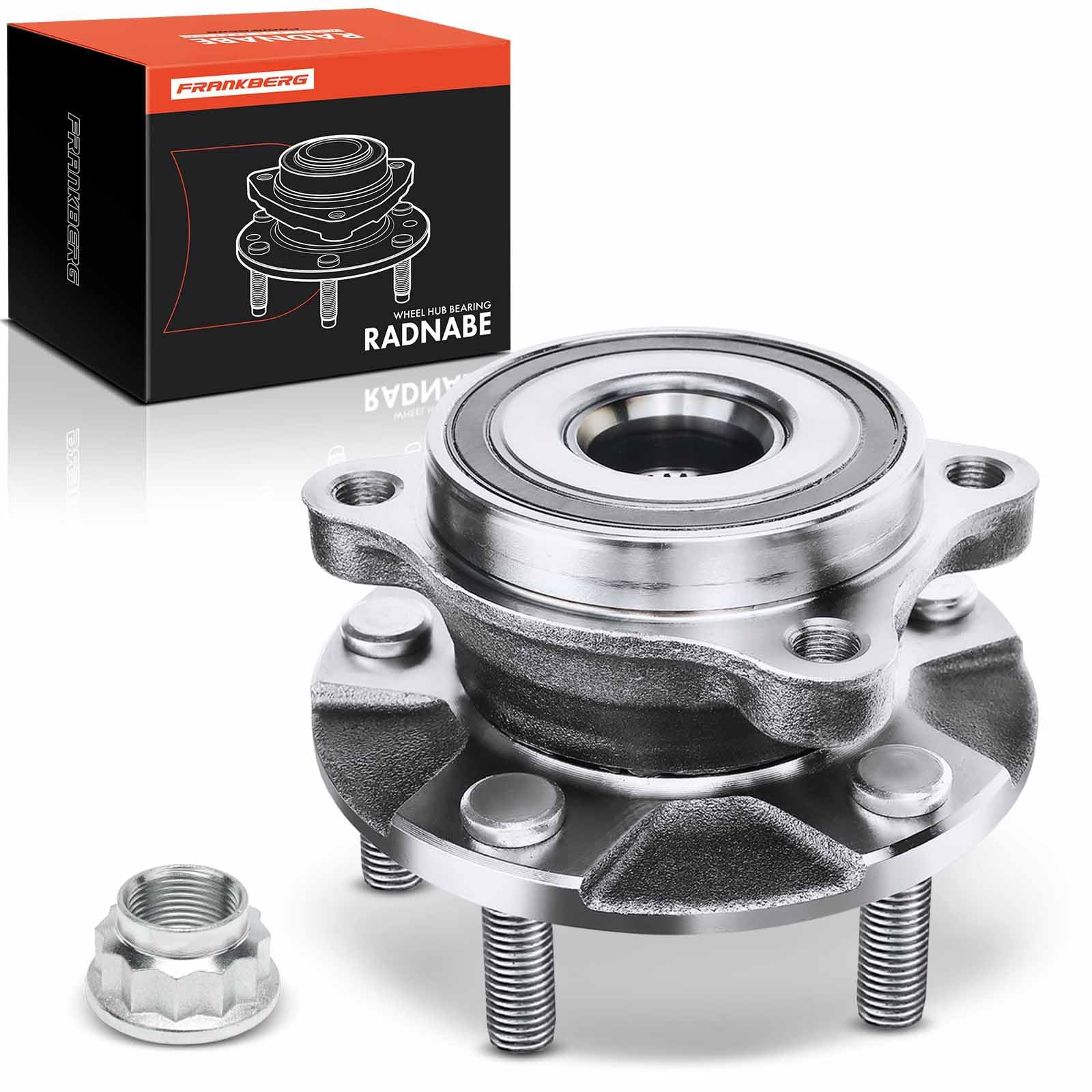 Frankberg 1x Kit de rodamientos de ruedas Frente Izquierda Derecha Compatible con A.u.r.i.s E15 2.2L 2006-2012 E18 1.6L-2.0L 2012-2018 A.v.e.n.s.i.s T27 1.6L-2.2L 2009-2018 Sustituir# 4355042020
