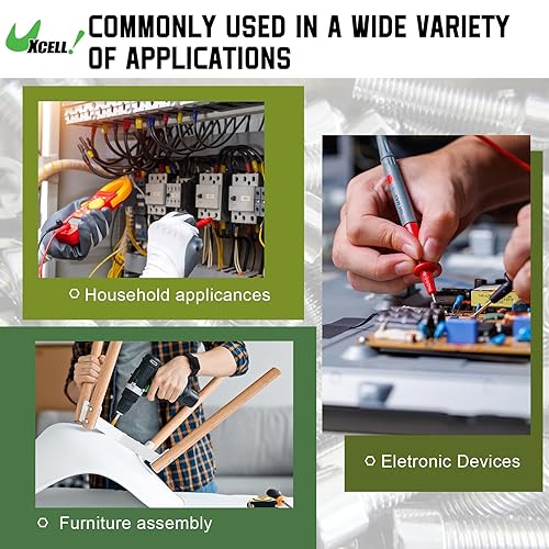 Miniatura 6 de uxcell Kits de pernos hexagonales (M6), juego de tornillos de cabeza hexagonal con forma de copa de cobre rojo
