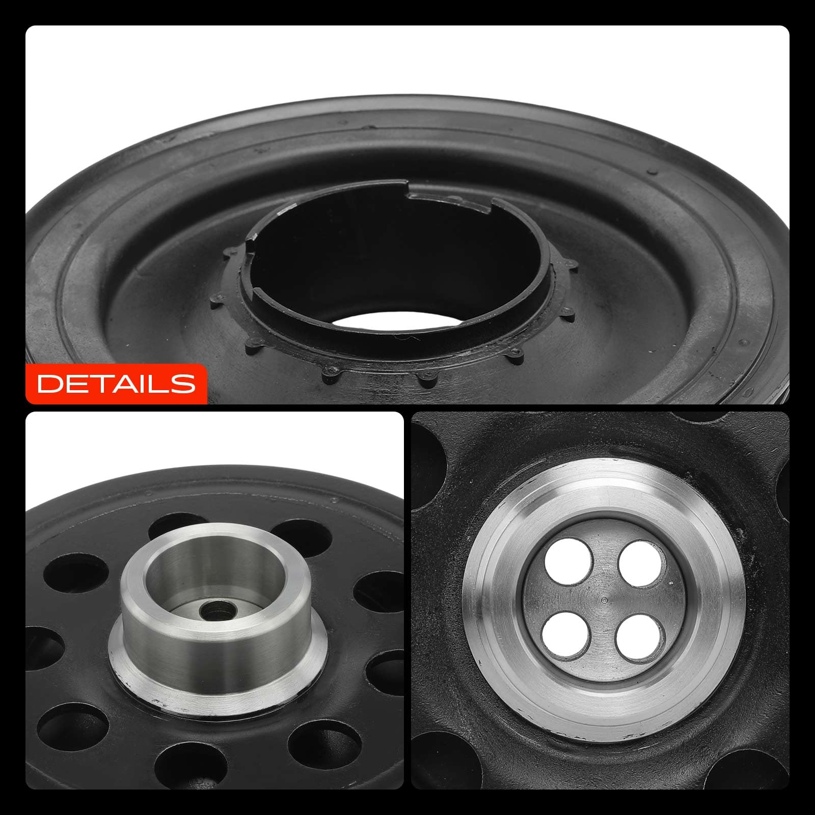 Frankberg Puleggia albero motore compatibile con 1 F20 116-120 2.0L 2010-2019 3er E90 316-320 2.0L 2007-2011 5er F10 518-520 2.0L 2009-2016 Replacee. # 1122 38512072