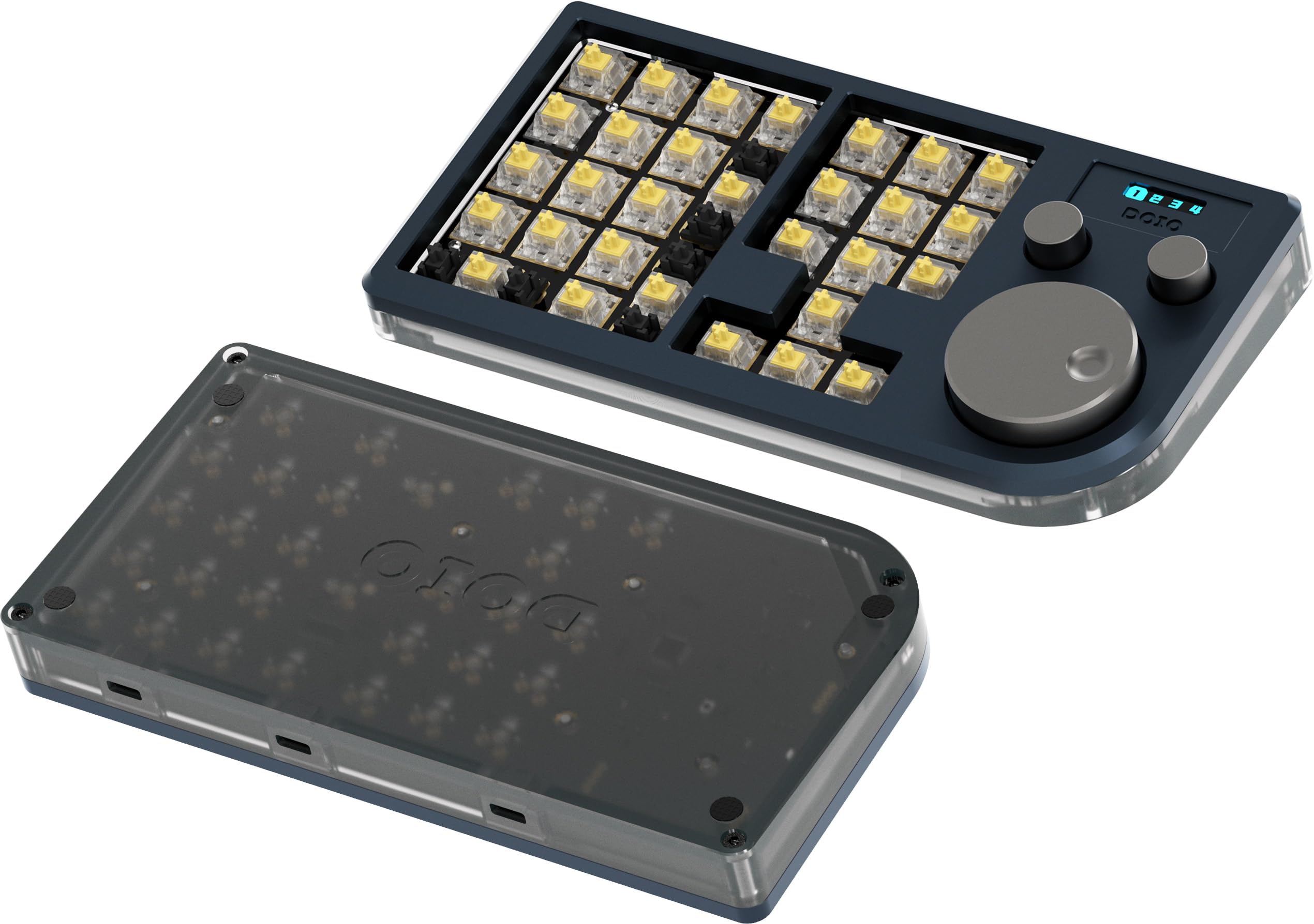 DOIO KB30 マクロメカニカルキーボード　片手デバイス Amazon | KB30 マクロメカニカルキーボードアルミニウム製/片手