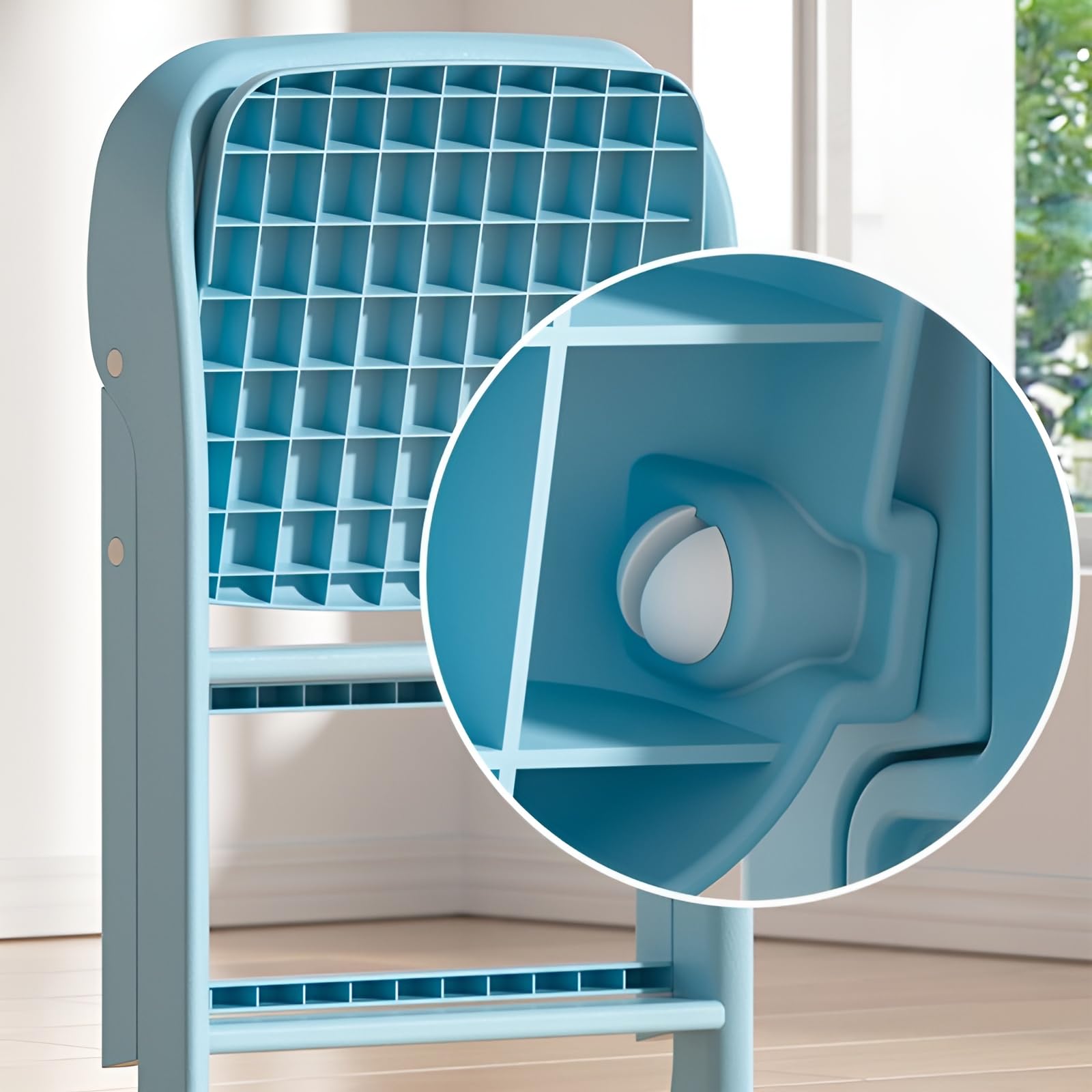 Kids Foldable Chair (White-1) 3