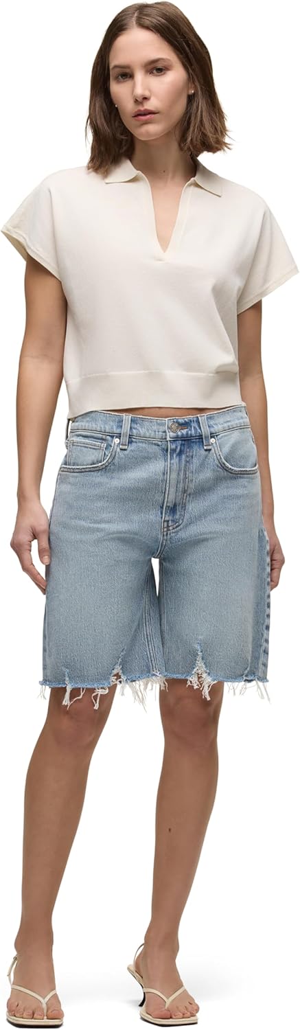 HUDSON Womens London Low-Rise Long Short - Image 6