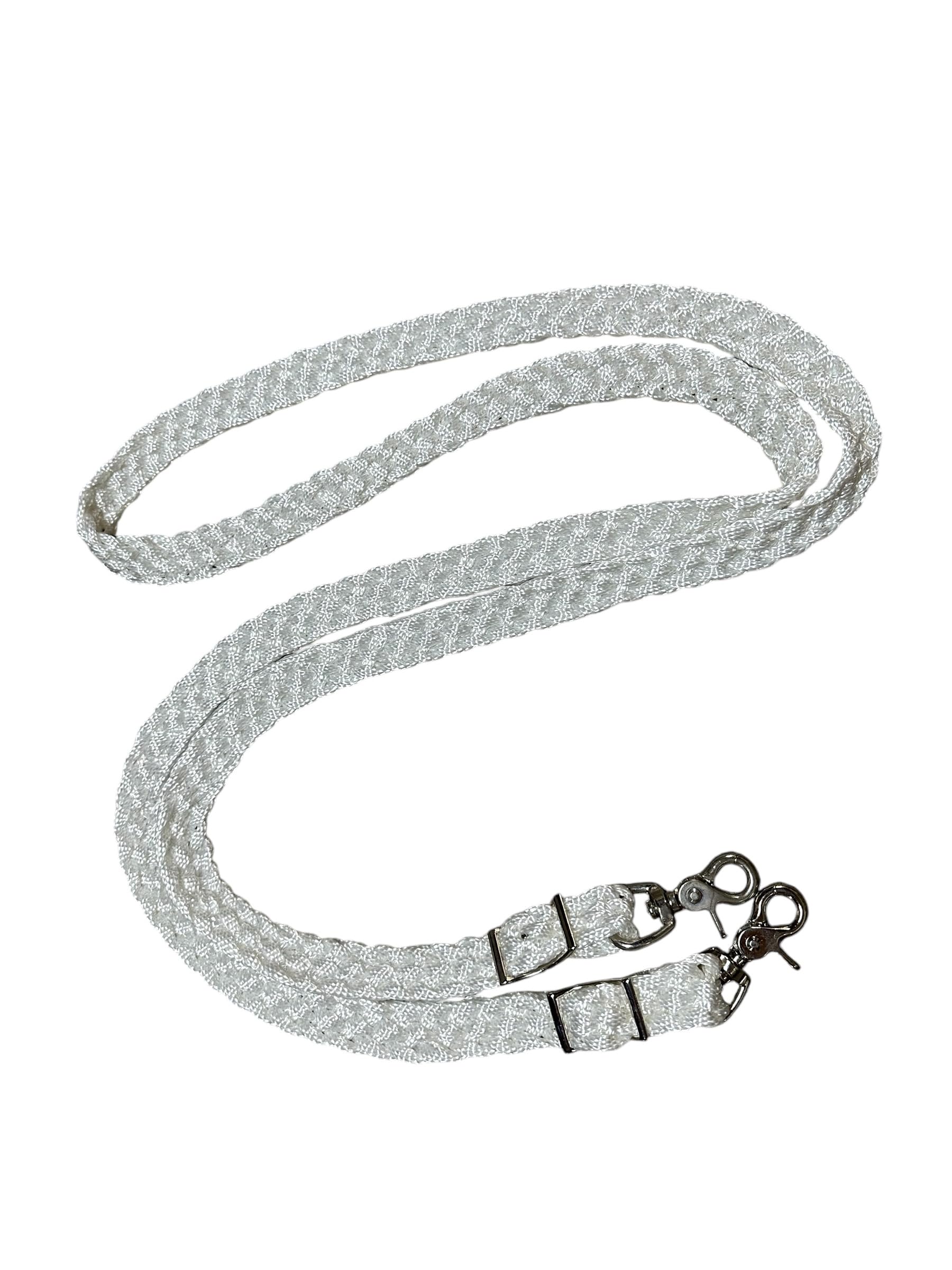 mule tape rein flat braided roping rein