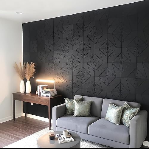 Miniatura 2 de Paquete de 22 paneles acústicos con autoadhesivos, paneles de espuma a prueba de sonido de 12 x 12 x 0.4 pulgadas, azulejos decorativos con