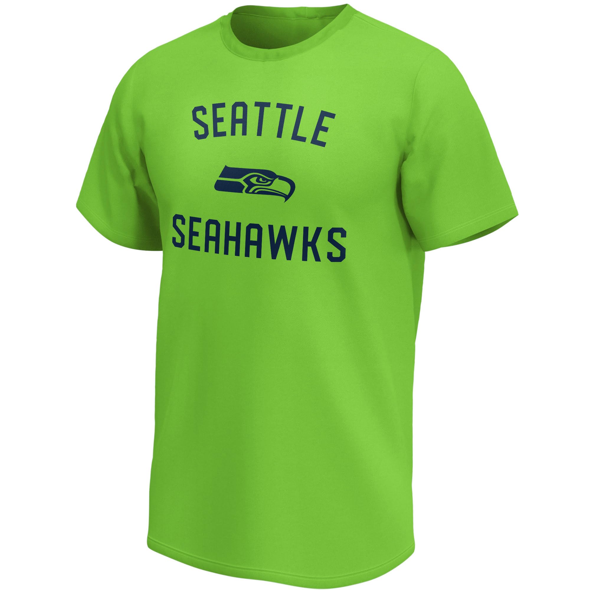 Fanatics Unisex Lime Green Nfl Seattle Seahawks T-Shirt Mono Team Arch Core Graphic Xxxl
