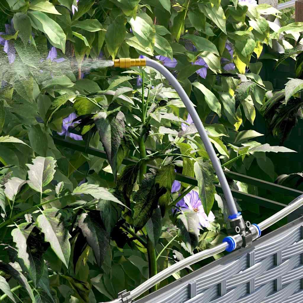 Garten-Pflanzgefäß 3er Set Hellgrau aus Stahl, 120x40x37,5 cm, langlebig für den Außenbereich, mit Bewässerungssystem für mühelose Pflanzenpflege