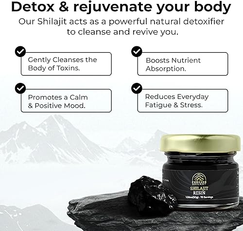Miniatura 2 de Resina Shilajit pura del Himalaya, 1.06 oz (75 porciones), 75% más de ácido fúlvico y más de 85 minerales traza  Shilajit desde más de 17,000 pies