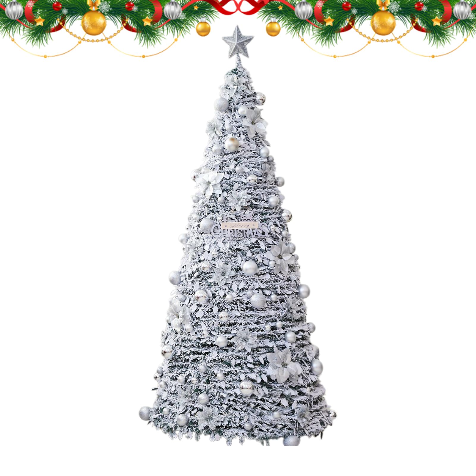 Árbol De Navidad Artificial Decoración De Artificial Reutilizable Plegable