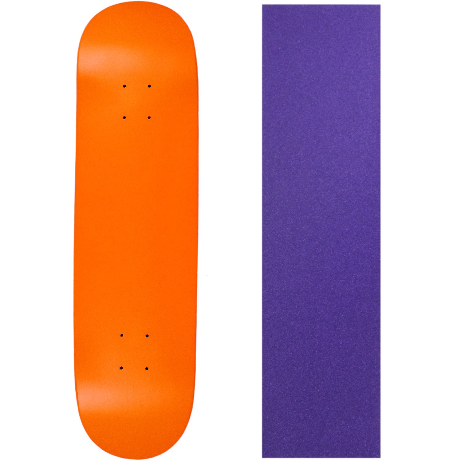 Moose Skateboard Deck Pro 7-Ply Canadian Maple NEON Orange with Griptape