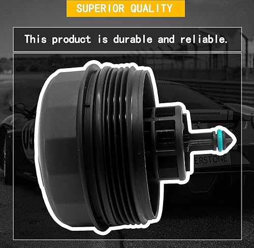 Miniatura 4 de Tapa de la carcasa del filtro de aceite 11427525334 compatible con BMW 323I 525I 128I 325XI 328XI 330XI 335XI 525XI 528XI 530XI 535XI 740LI X3 X5 X6