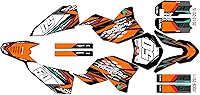 Vista 12 de Kit de gráficos para KTM 50SX Mini SX50 (2009-2011) Rugged Series Teal de 21 mil, calcomanías de motocicleta Dirt Pit Bike, accesorios de motocross
