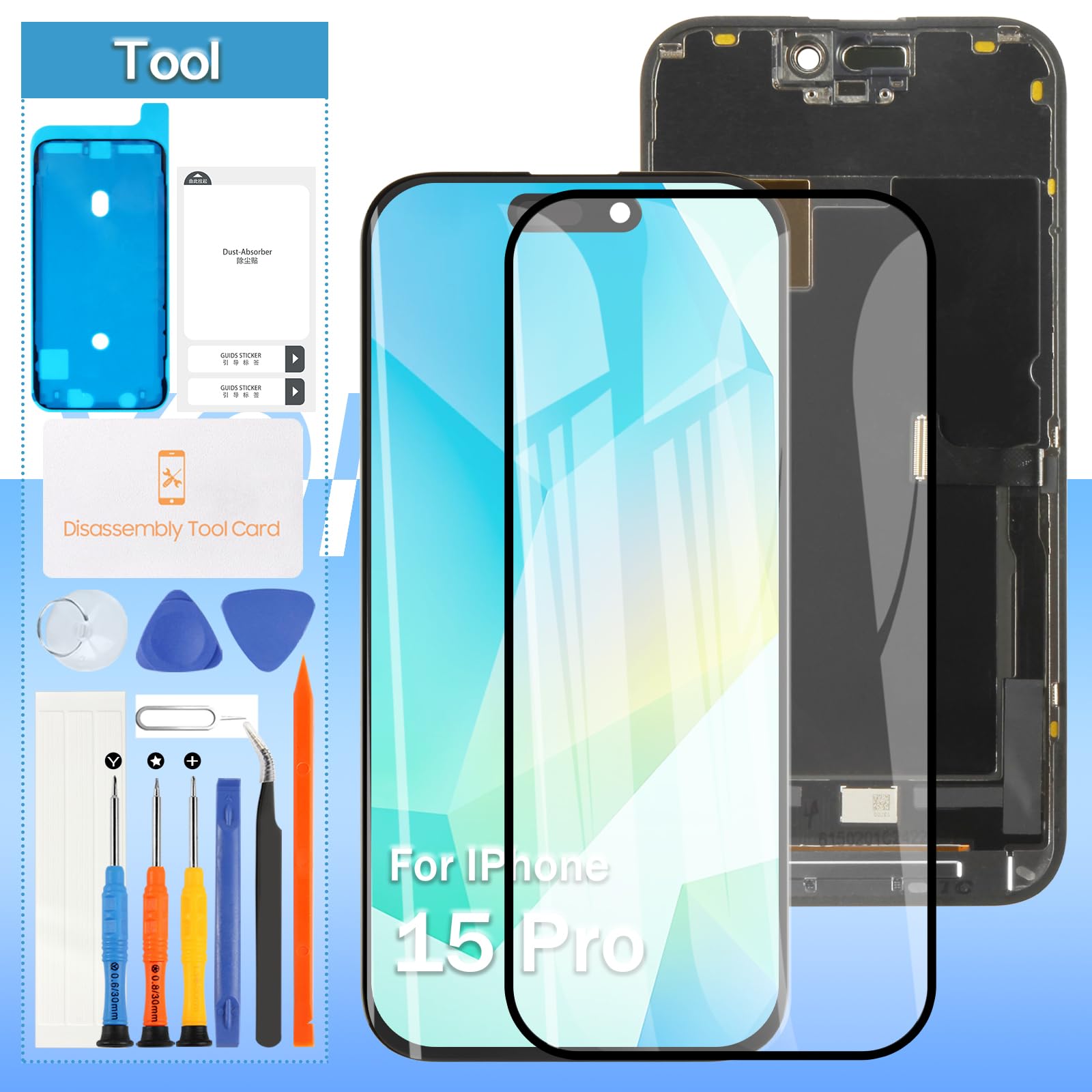 Amazon.co.jp: Incell For iPhone 15 Pro 液晶パネル 画面交換修理用