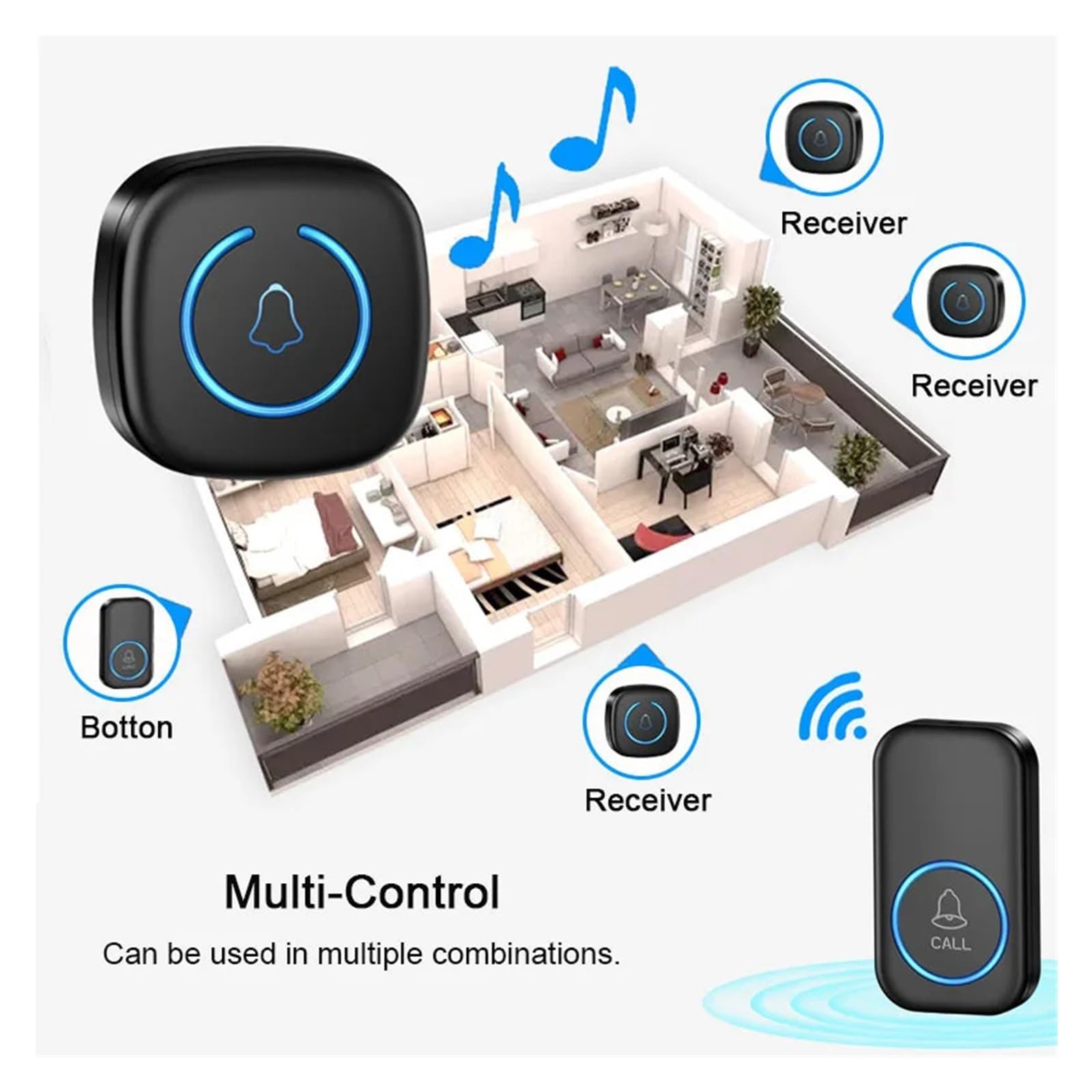 Campanello wireless for casa impermeabile