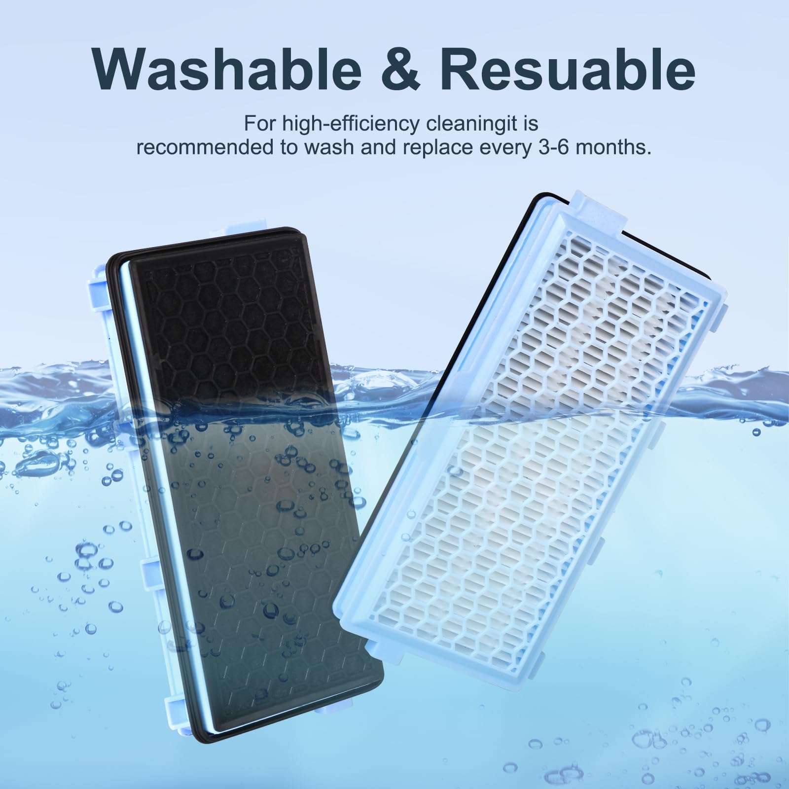 2 Filtri HEPA Per Miele SF-HA 50 - Ricambio Per Aspirapolvere Miele Complete C2 C3 Compact - Foto 7