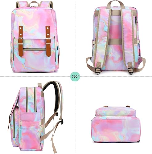 Miniatura 5 de Fuyicat Mochila para laptop para mujeres y hombres, viajes, trabajo, negocios, niñas, niños, mochila escolar, mochila universitaria, compatible con