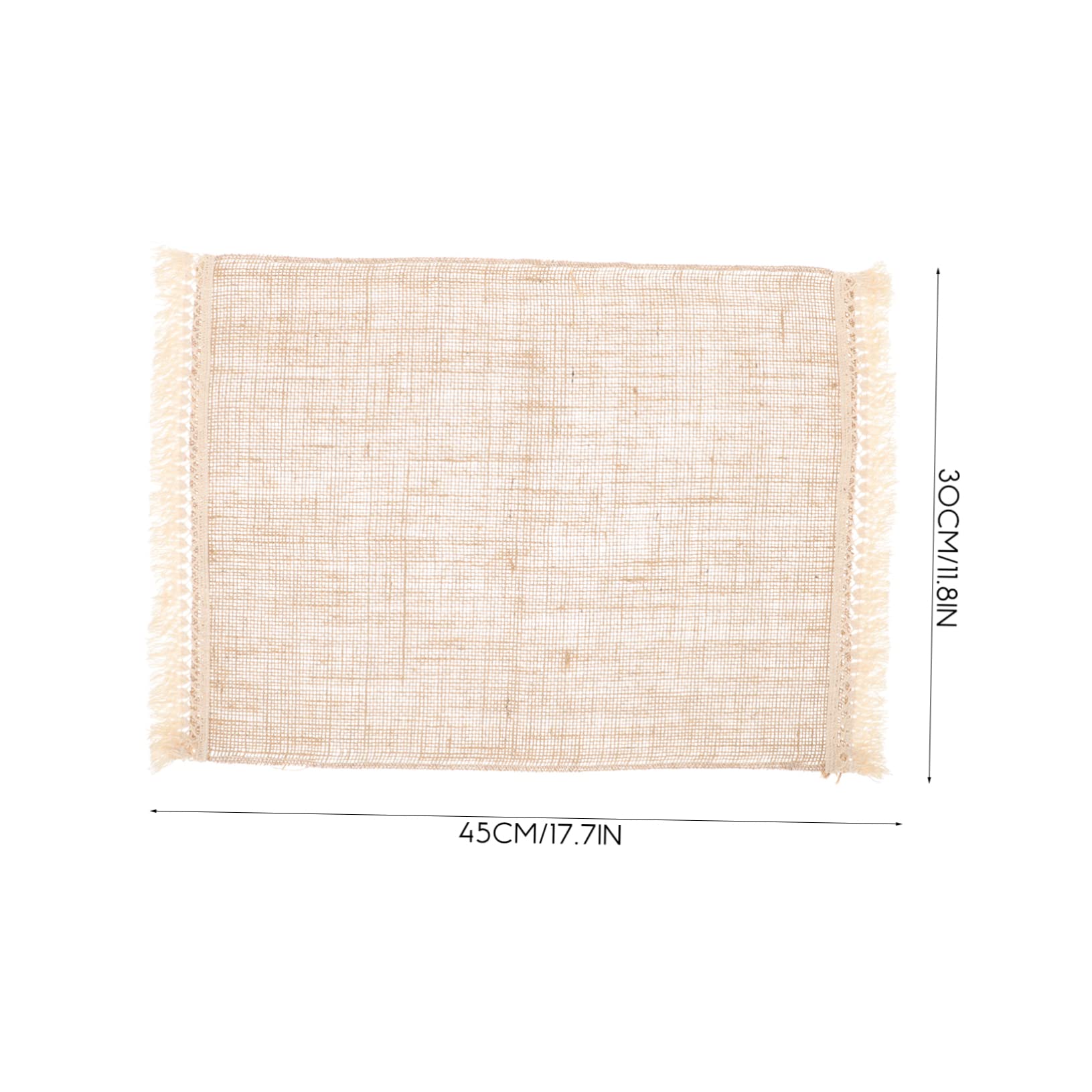PRETYZOOM Tovagliette Rustiche 8 Pezzi in Cotone e Lino Nappe, Pratiche e Naturali, per Tavola di Casa e Feste di Compleanno