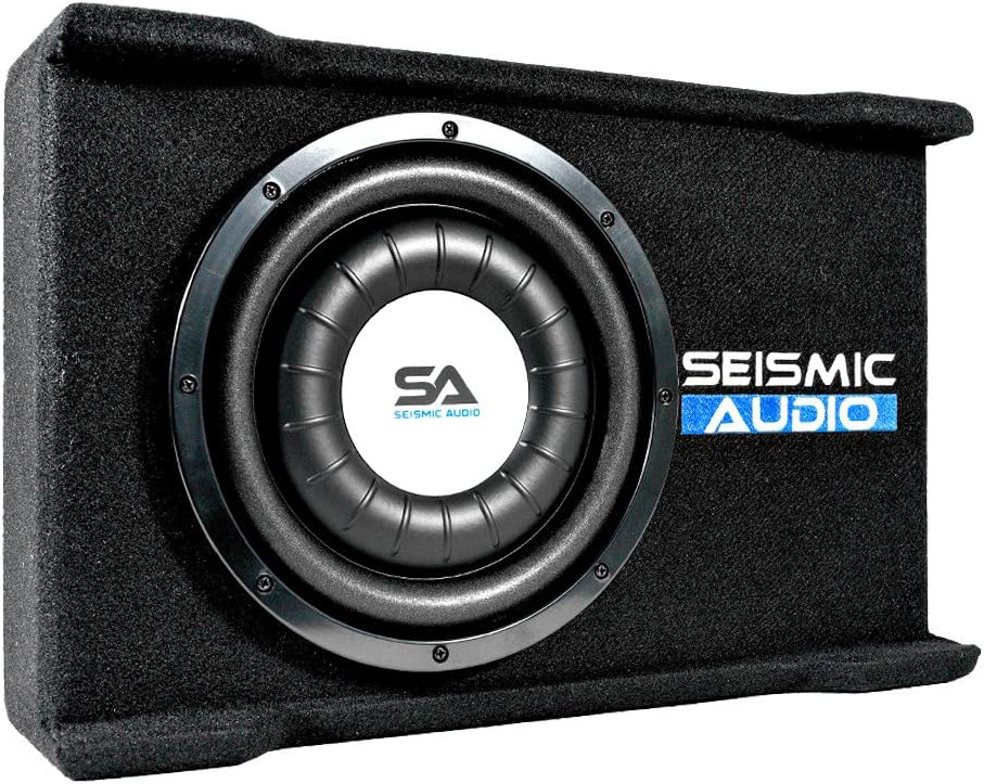 Seismic Audio - SA-SSCS10 - Shallow Mount 10 Inch 500 Watt Car Truck Audio Subwoofer Enclosure for Tight Spaces