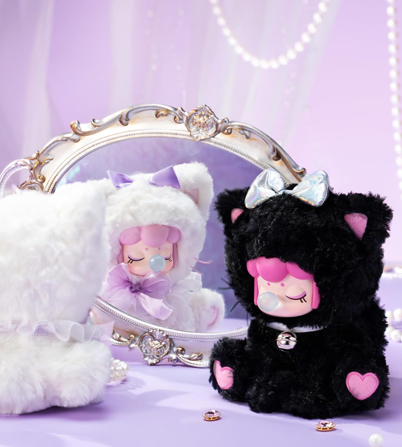 ROBOTIME Plush Doll Blind Box Figure, Animal Mystery Box, Adorable Kawaii Collectible Toy for Girls, Women, Room Decor, Tea Time Kitties (1 pcs)