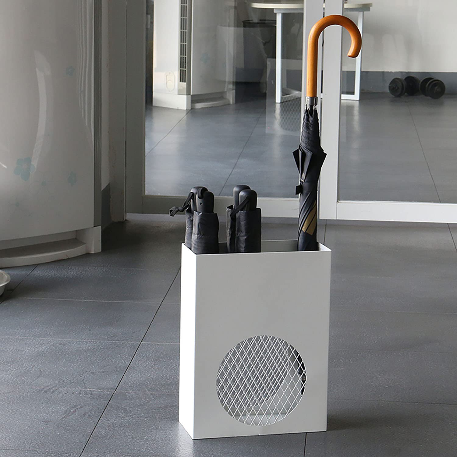 Porte-parapluie DASHADAO anti-goutte en métal pour canne