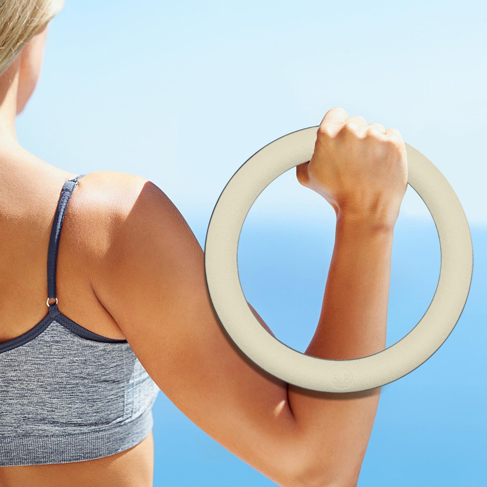 Kettlebell da 5 Libbre per Esercizi a Casa, Beige