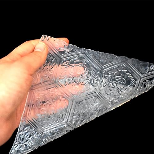 Miniatura 6 de Hojas de sello de textura de silicona prémium para joyas de arcilla polimérica y aretes de arcilla, juego de 3 patrones florales y únicos, fácil