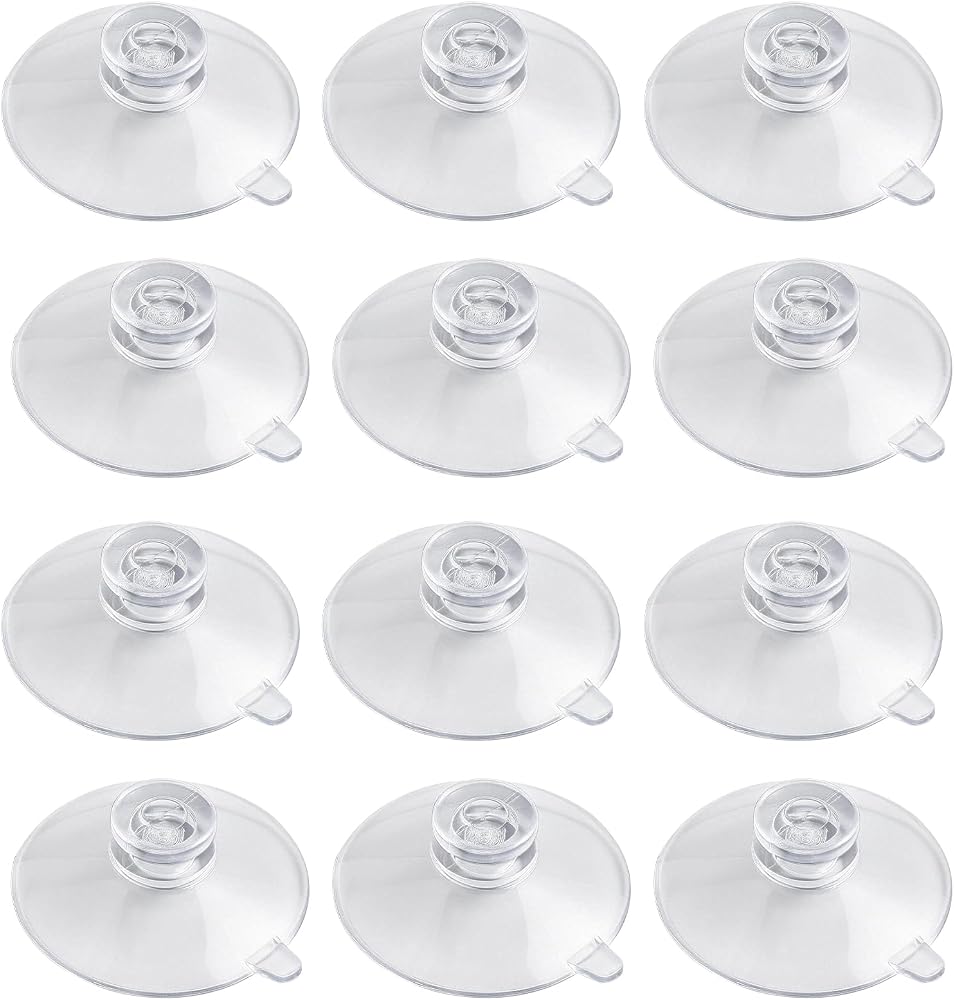 ZZRANYE 12 Pcs Radar Detector Suction Cups, 35mm Small Suction Cups Replacement Mount for Clear Cobra Escort Beltronics Radar Detector Mount, Compatible with Radar Gun Windshield Mounting Bracket — 사진 1