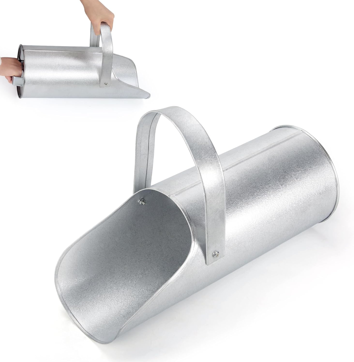 Sandbag Filler with Handle, Iron Sand Funnel Scoop Concrete Masonry Tools for Construction Site