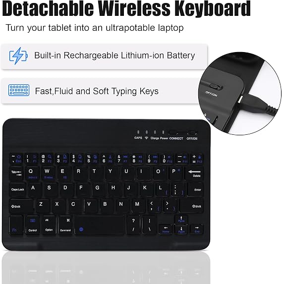 Case with Keyboard For Samsung Galaxy Tab A11+/A9+ 11 inch 2025/2023