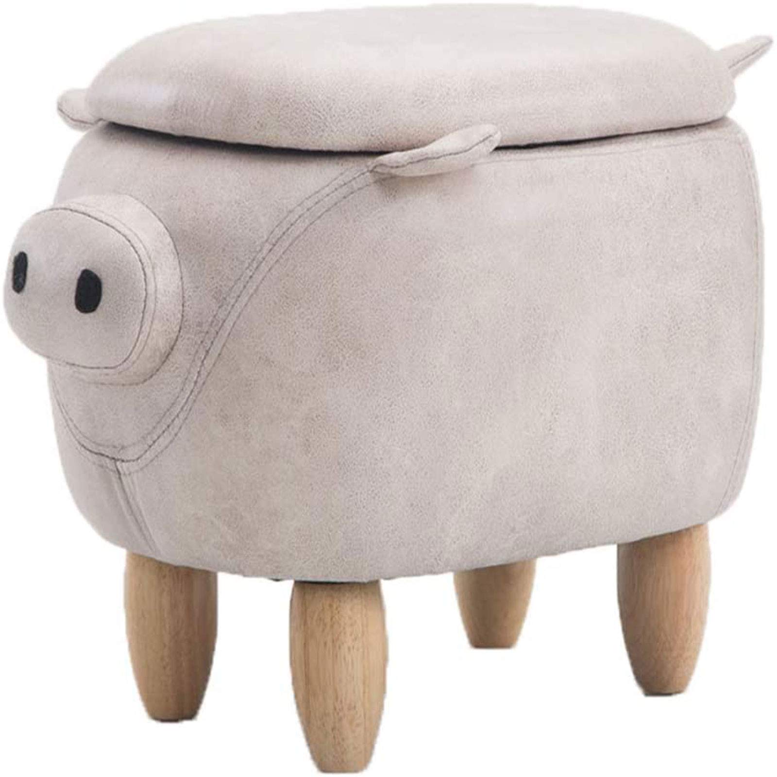 Poufs et repose-pieds avec coffre de rangement beige pour salon