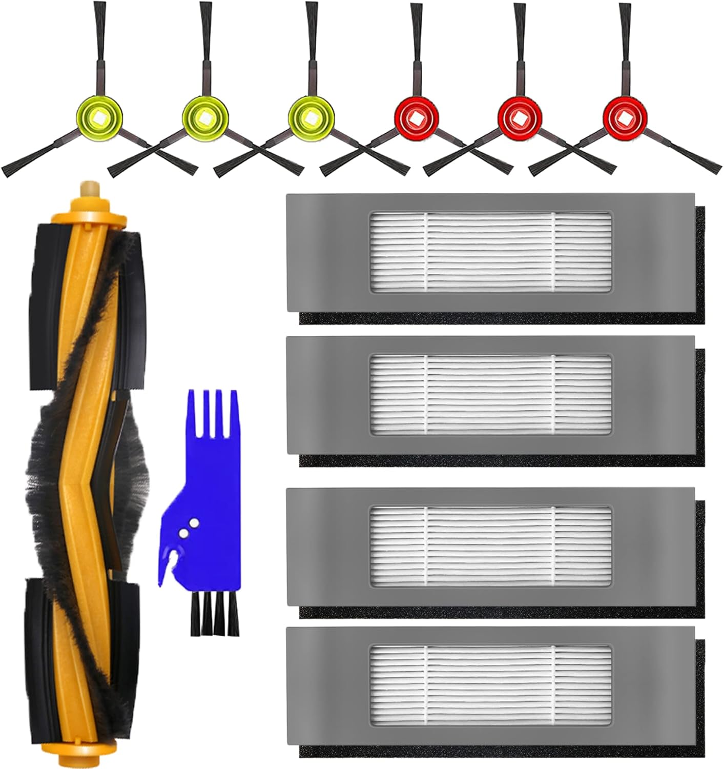 SOBEAU Ersatzteil-Set Für Saugroboter - Bürsten & Filter Für Tikom G8000, Honiture G20