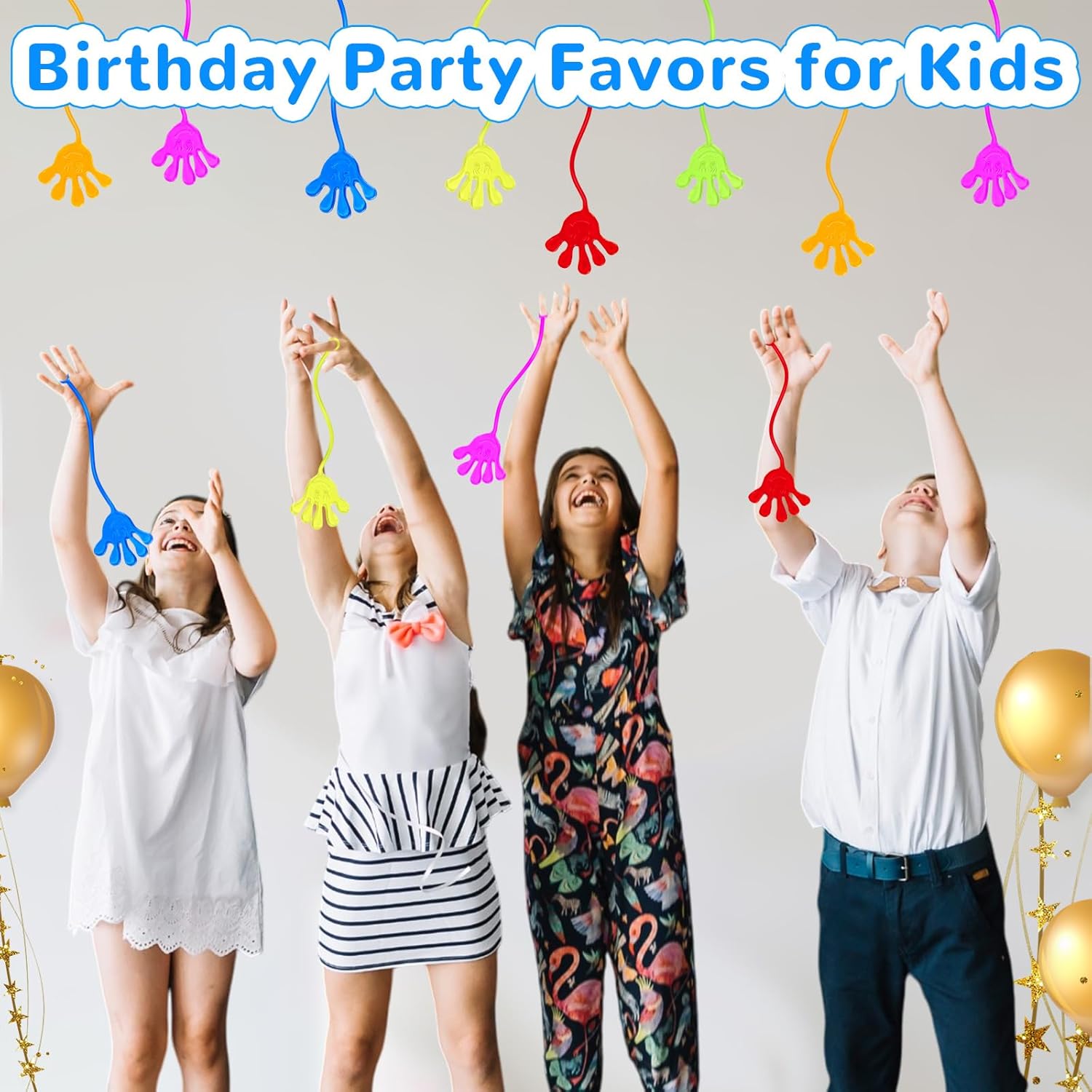 24PCS Sticky Hands Toys for Kids, Stretchy Goodie Bag Stuffers Toy for Party Favor Supplies, Sticky Toys for Boys Girls Classroom Prizes (Hand)