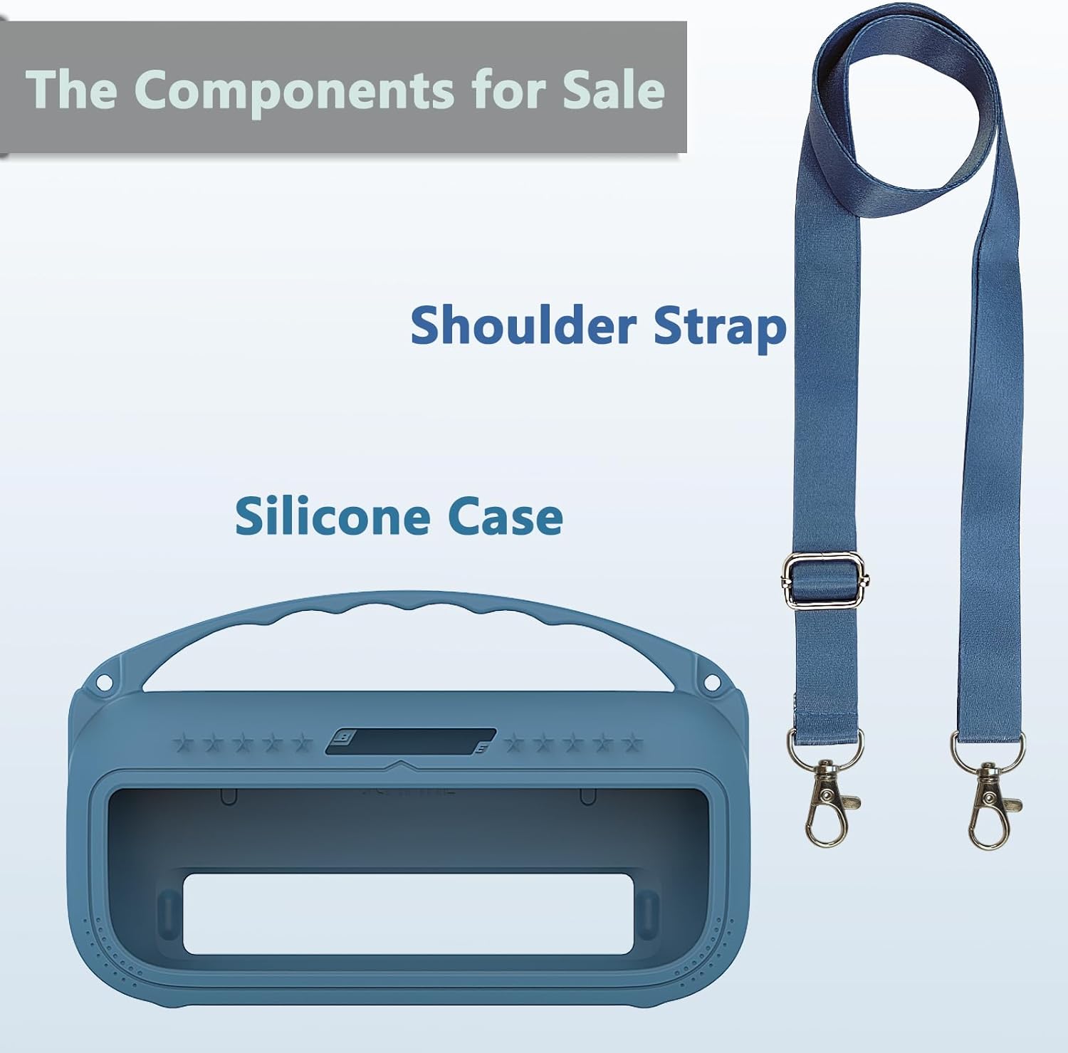 JCHPINE Silicone Cover Case for Bose SoundLink Flex Portable Bluetooth Speaker 2nd Gen, Protective Holder Accessories (Silicone case, Blue Dusk) - Image 2