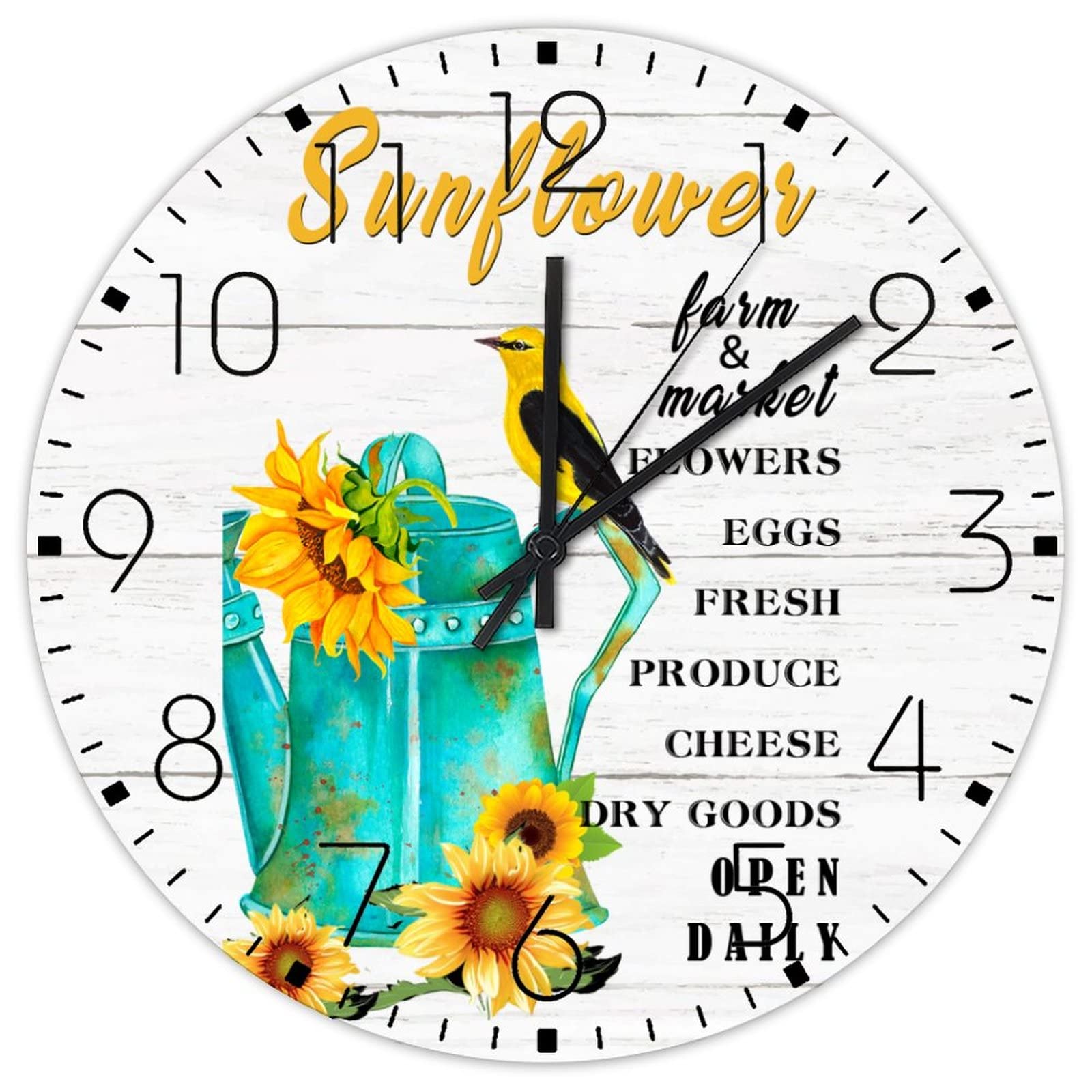 Horloge murale en bois sans tic-tac pour retrouver le calme dans votre salon