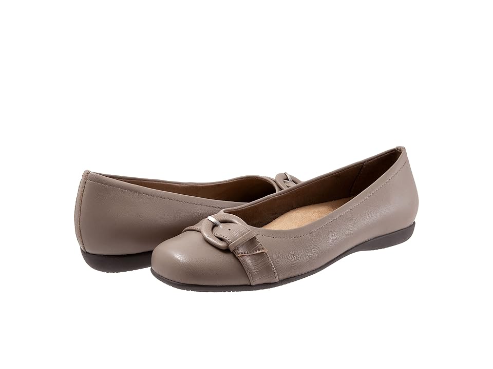 Trotters Sylvia (Taupe) Women's Shoes INTERNATIONAL SHIPPING