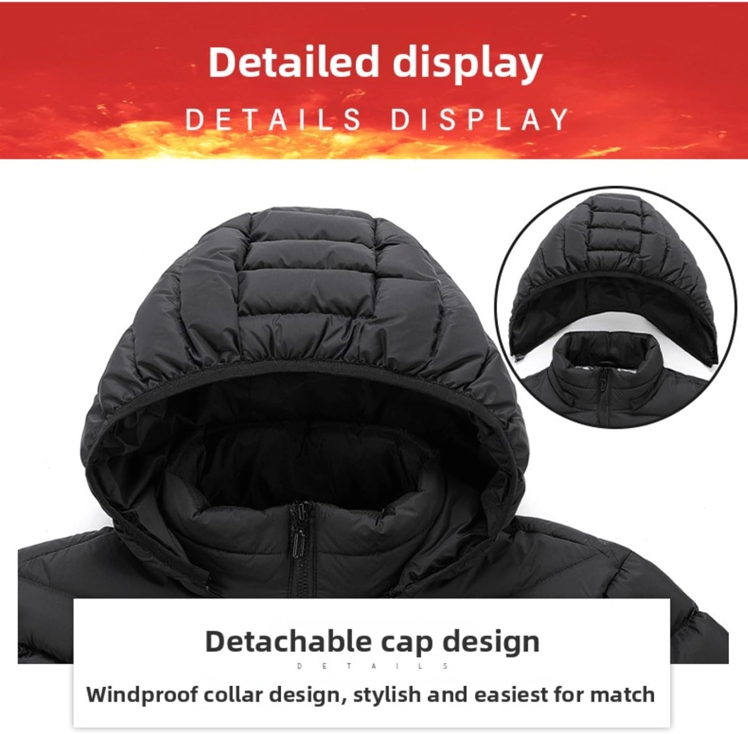 Heated Hoodie for Men Women Heated Jacket with 3 Heating Levels Multiple Heating Zones Lightweight Zip Coat Outdoor - Image 2