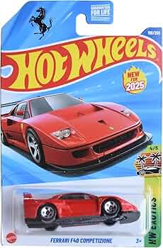 Hot Wheels FERRARI F40 メタリックレッド 2025 Hot Wheels Ferrari F40 Competizione #198 red SUPER