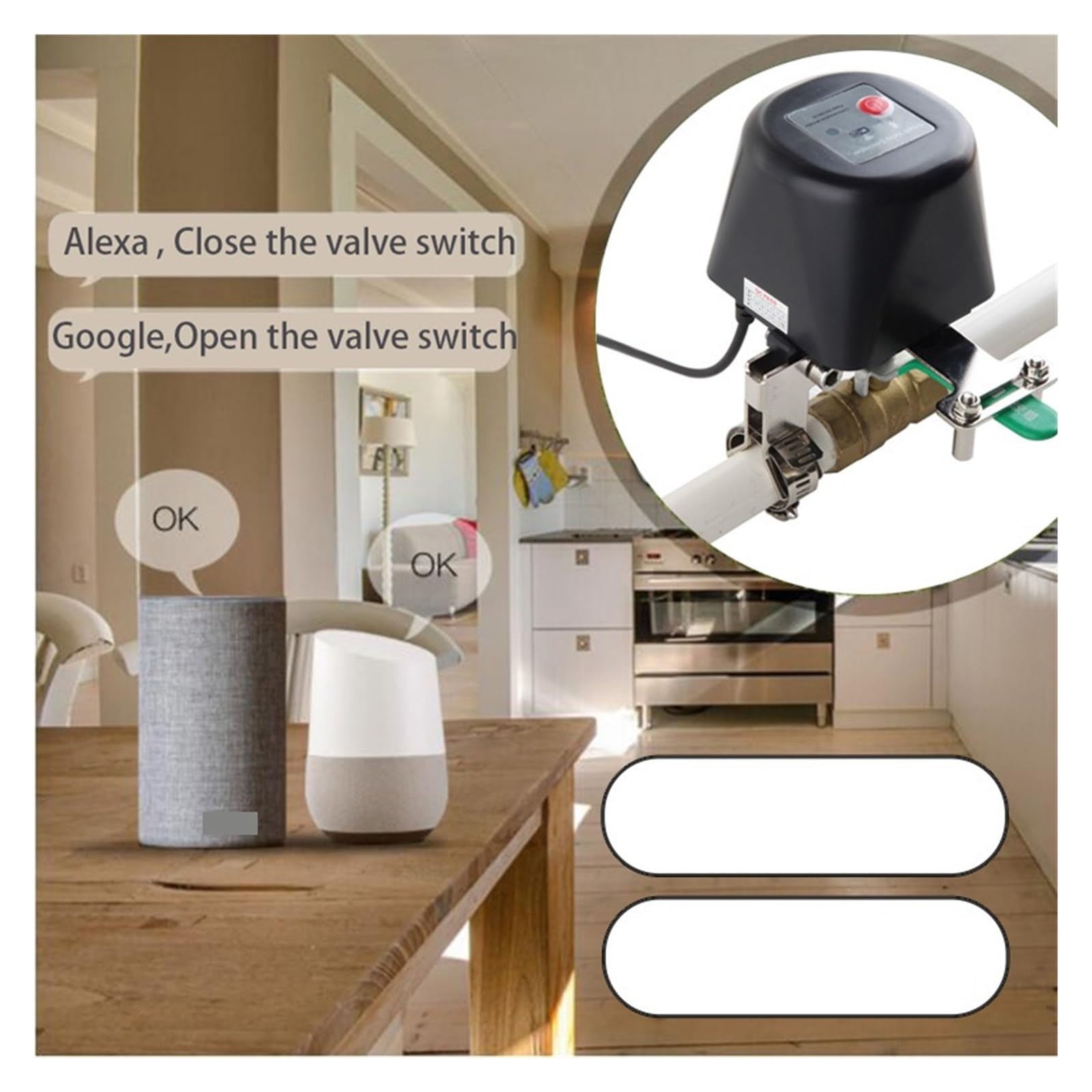 Tuya Smart WiFi Zawór Wodny Zigbee Zegar Zaworu Gazowego Inteligentny Sterownik Kranu Ogrodowego(Zigbee)