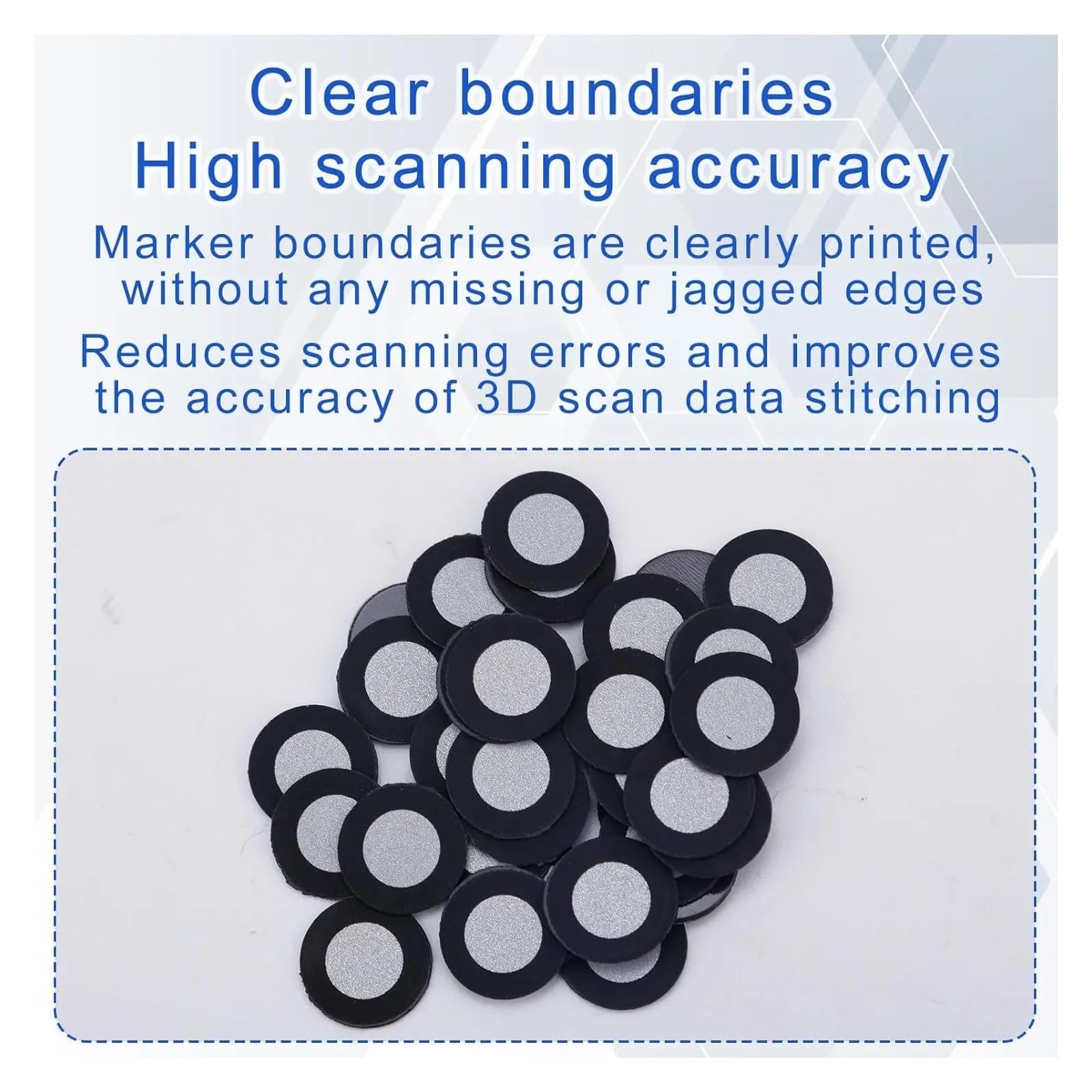 100-1000 sztuk 3D magnetyczna kropka śledząca do skanera 3/6MM 6/10MM znacznik punktu odniesienia skanowania do skanowania 3D Zwiększa dokładność(200PCS,6MM X 10MM)