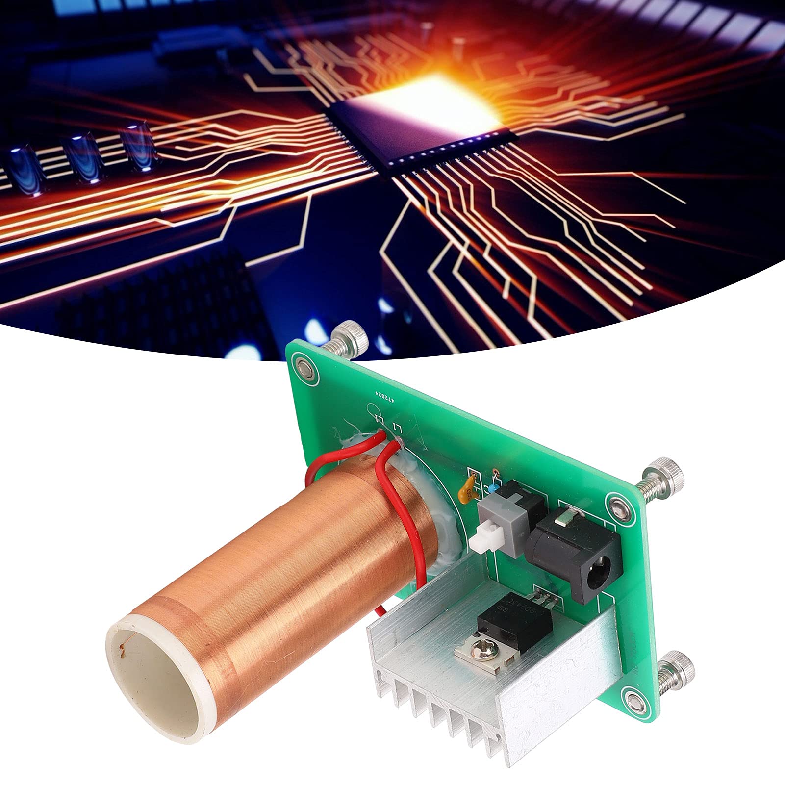 Music Coil Arco Elettrico, Altoparlante Al Plasma Con Bluetooth E Ingresso AUX, Bobina Musicale 48V Per Esperimenti Scientifici E Didattici, Modello Fisico Con Arco Da 8cm