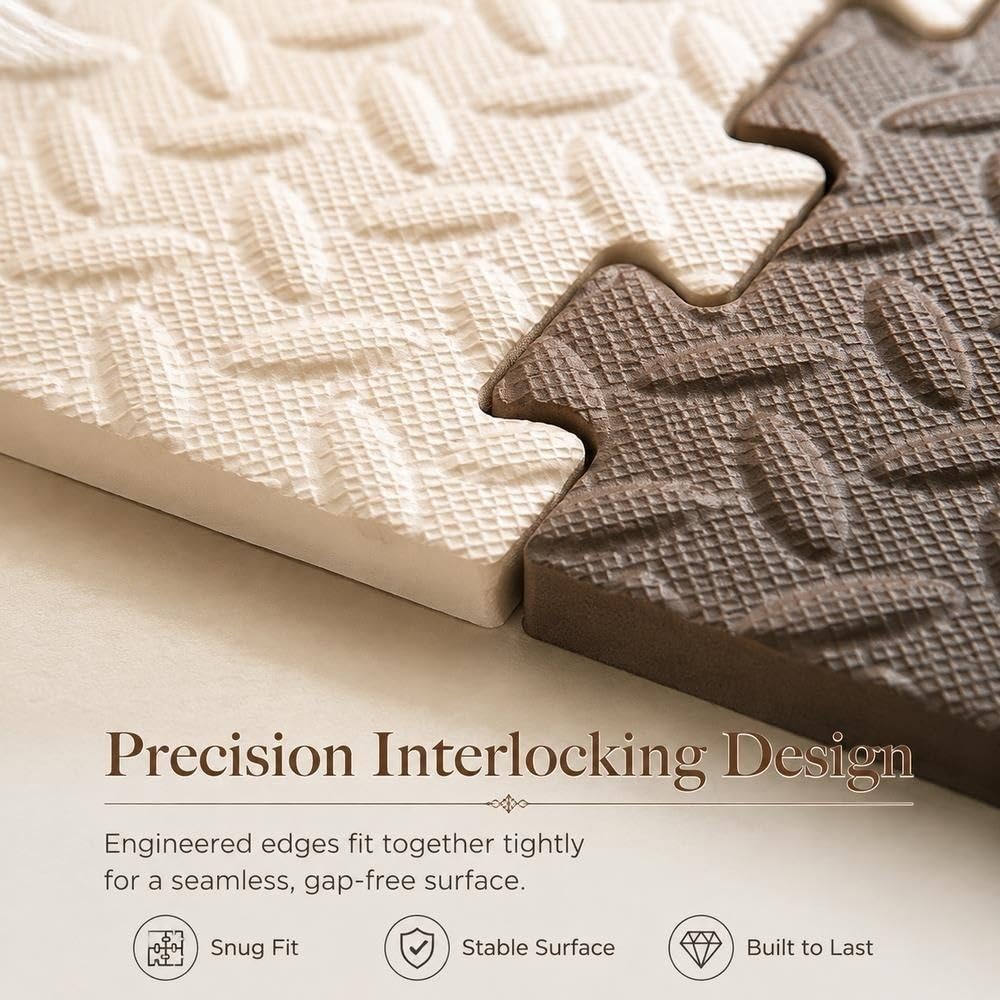 Tapis de Puzzle de Verrouillage de Carreaux de Sol en Mousse Amovibles