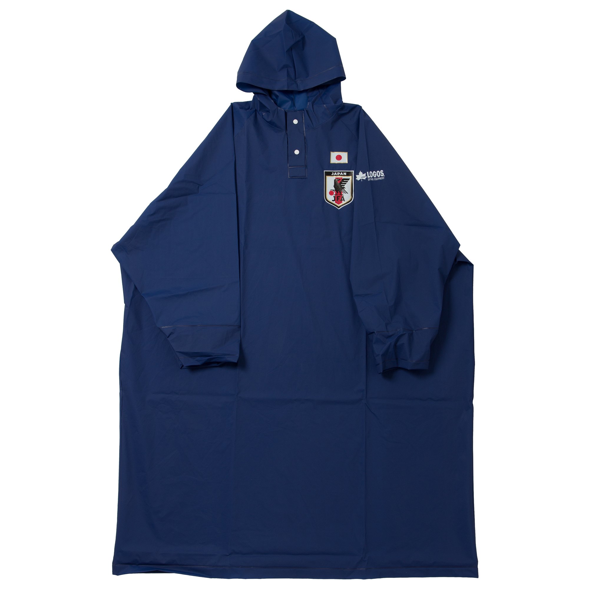 JFAエンブレム付き青色ノベルティポンチョ JFAエンブレム付き青色ノベルティポンチョ - メルカリ