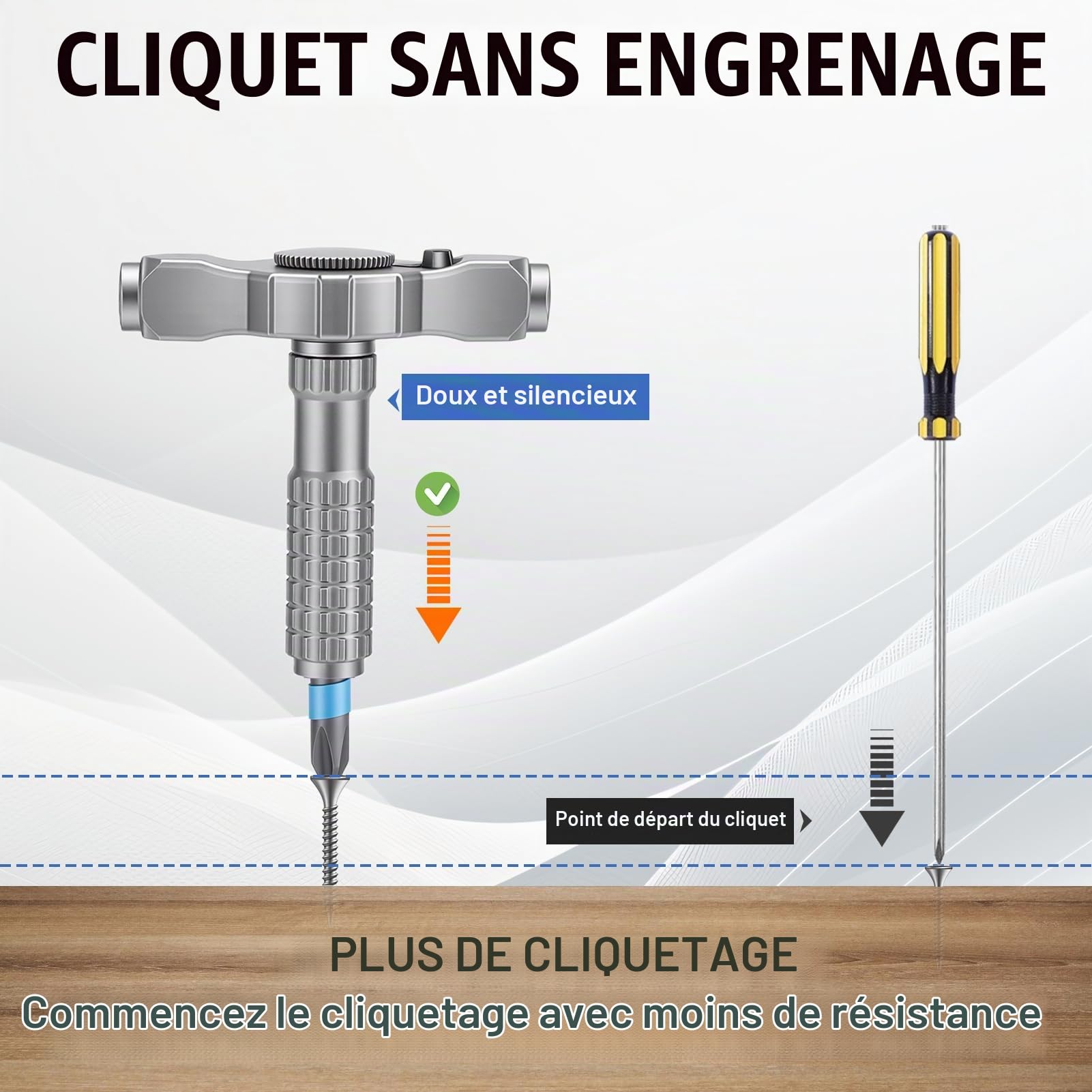 Jeu de Tournevis à Cliquet 66 en 1, Kit Tournevis Magnétique de Précision avec Embouts S2, Convient Pour l'assemblage De Meubles, La Réparation D'appareils Electriques, Les Out