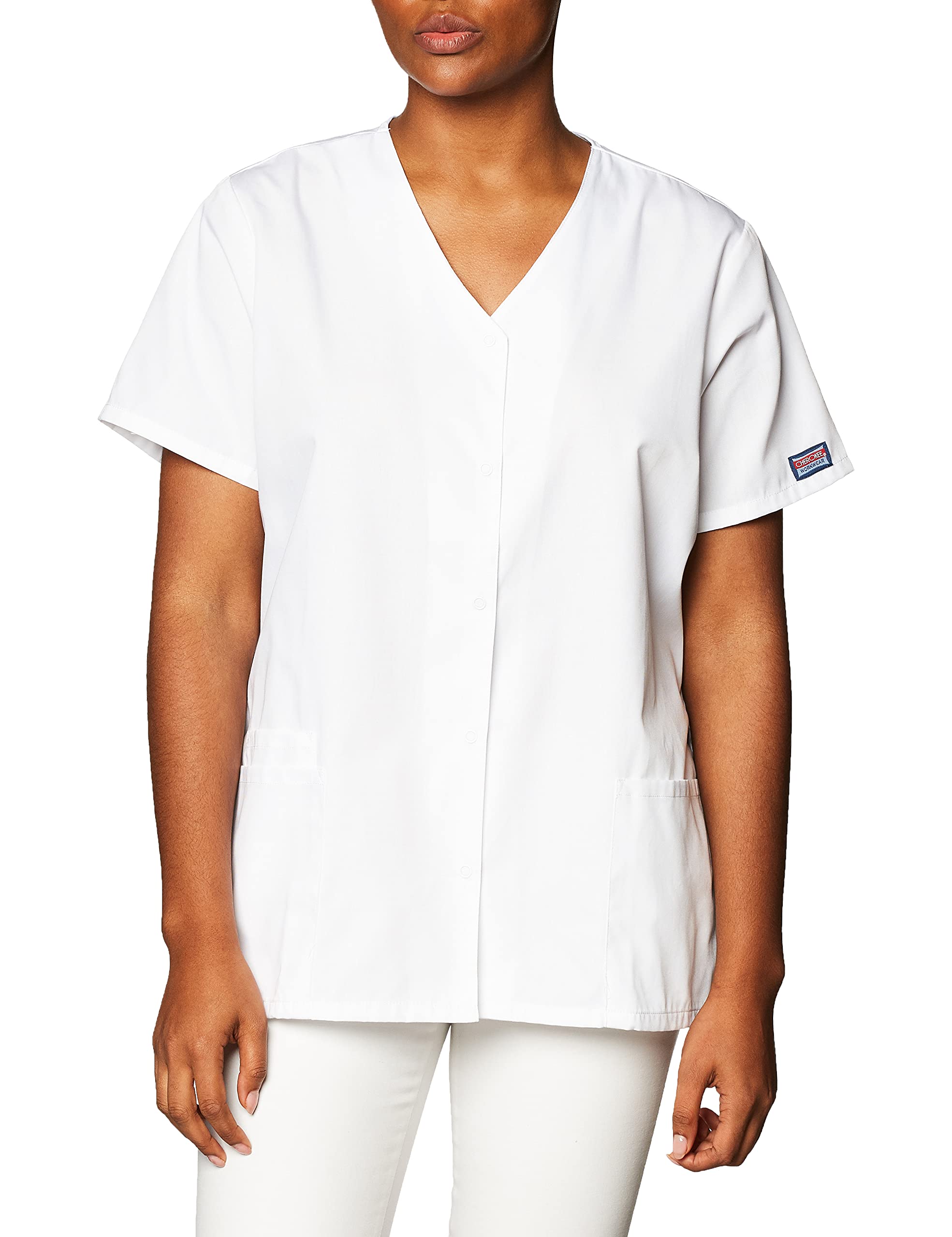 WonderWink Women's Wonderflex Verity Scrub Top, Ceil Blue, Medium