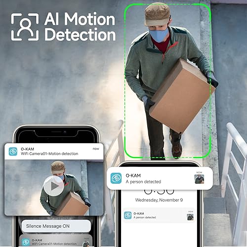Miniatura 8 de Cámaras de seguridad inalámbricas para exteriores, cámara de seguridad para el hogar de 2K alimentada por batería, cámaras de seguridad para