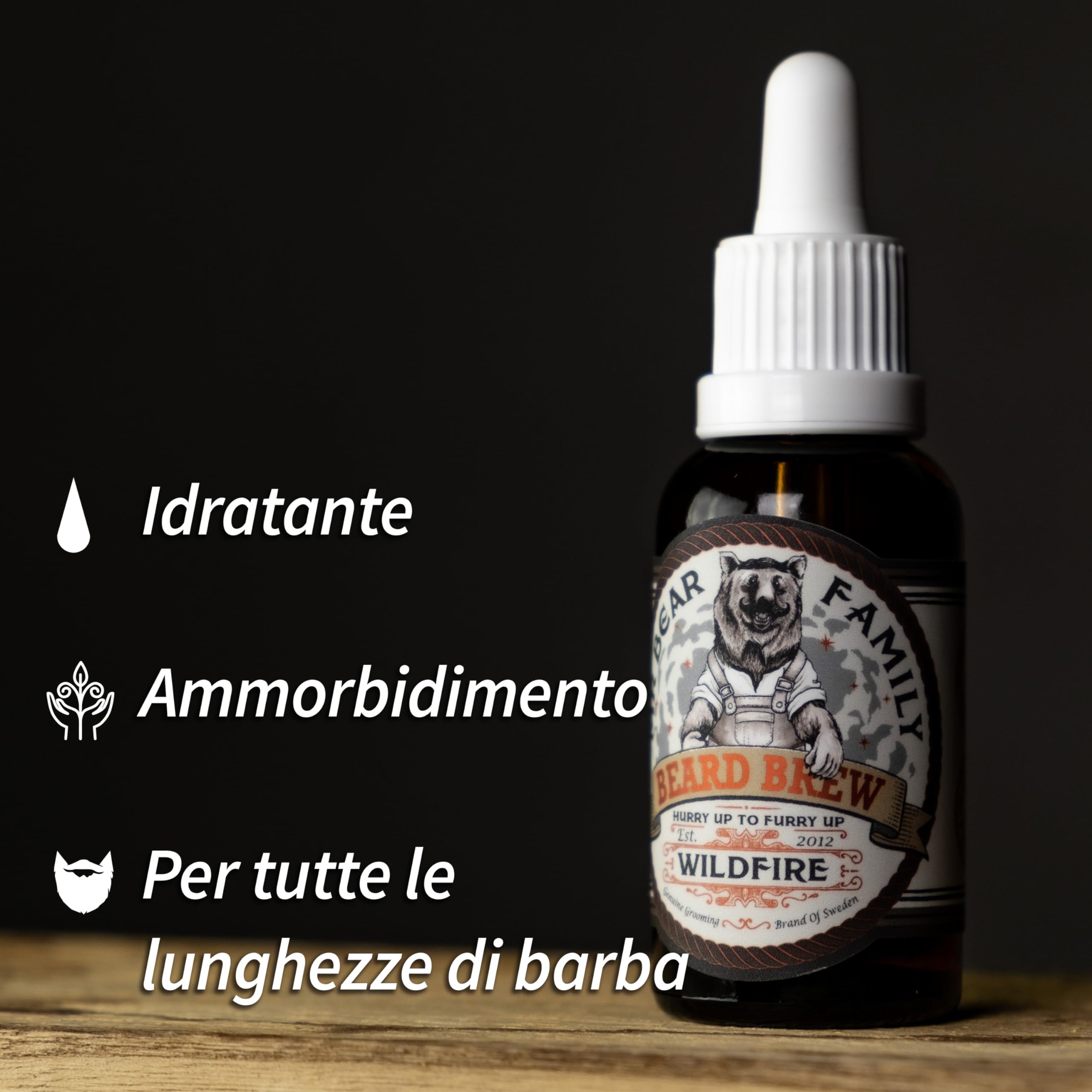 Natural Beard Oil for Men, Scented Beard Moisturiser Oil Contains Hydrating Jojoba + Argan Oils - Image 3