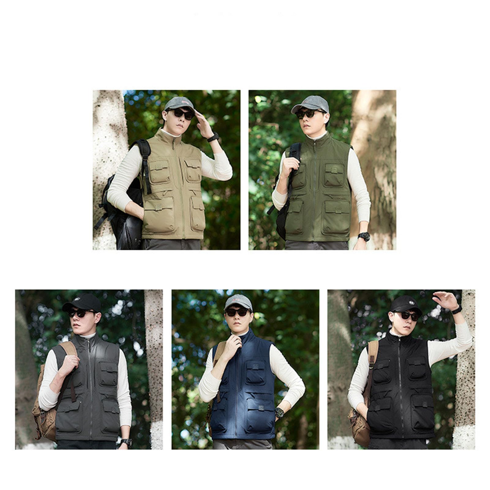 Army Green,4XL, Chalecos de Invierno para Hombre, Chaleco Acolchado Informal y CáLido, Chaleco de Pesca para Viajes al Aire Libre en Invierno