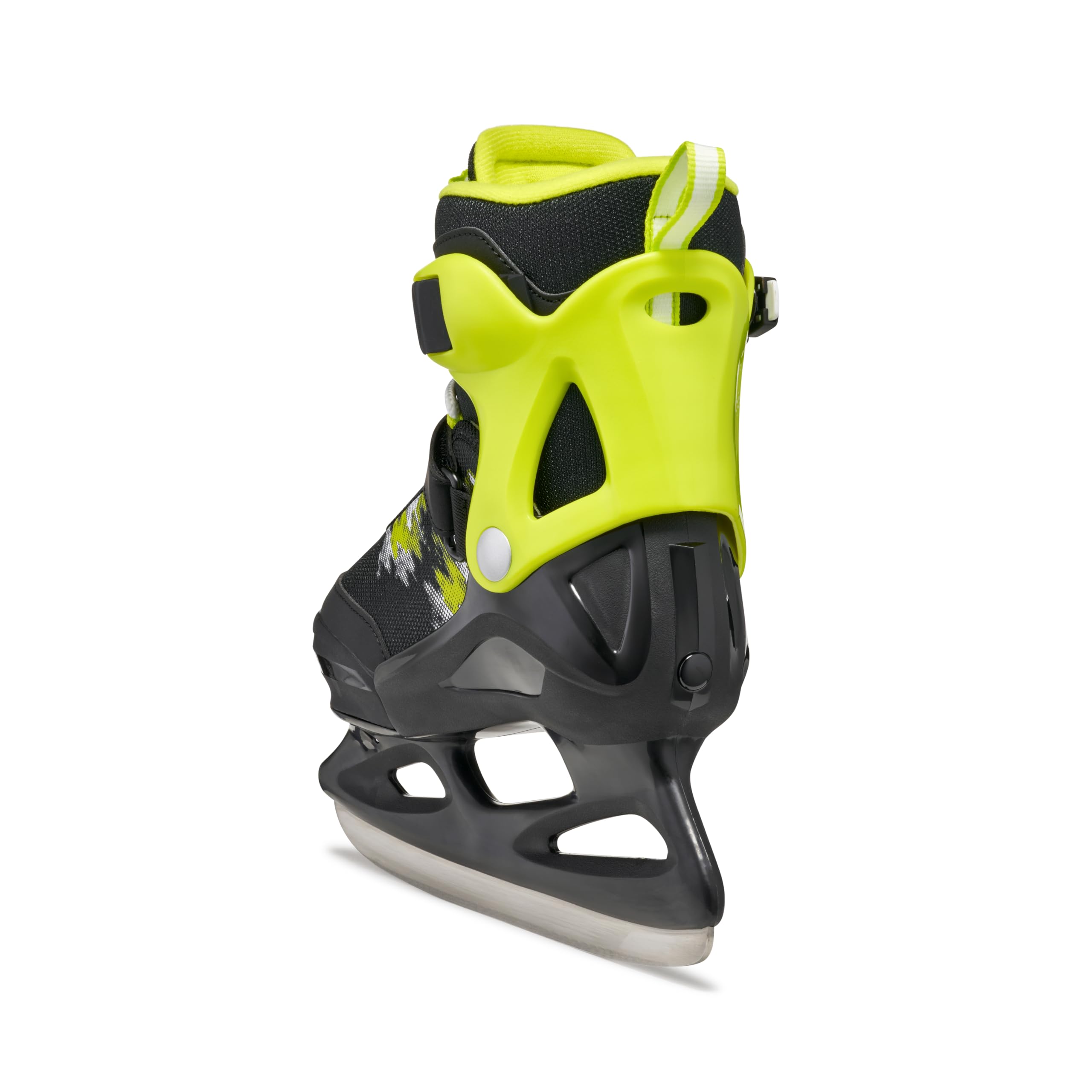 Bladerunner Micro Ice Pattini da ghiaccio Misura Regolabile, Bambini e ragazzi, Nero/Lime, 36-40