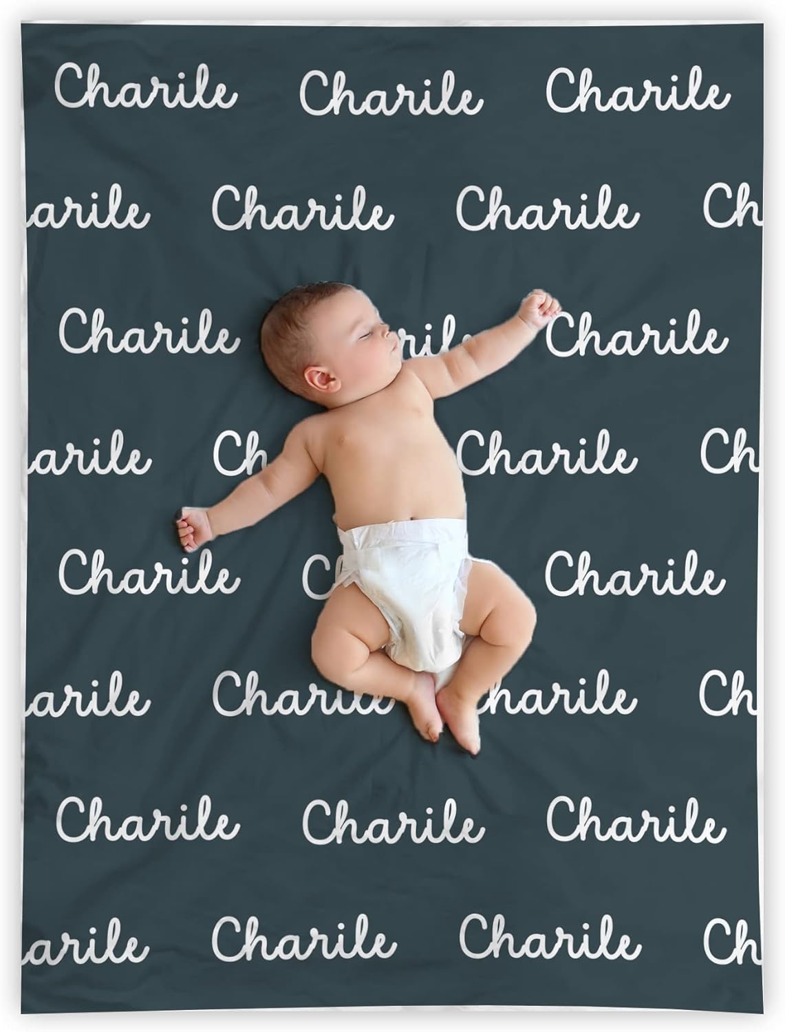 Personalized Baby Blanket with Names - Custom Baby Blanket for Boys & Girls - Customized Baby Blanket for Newborns Made of Soft Flannel for Gift, Swaddle, & Wrap - Custom Elephant Blanket (30x50)