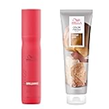 Color Fresh Mask, Caramel Glaze, Natural Shade, Temporary Color, Damage Free, Color-Depositing Hair Mask With Avocado Oil + Invigo Brilliance Miracle BB Color Protection Spray