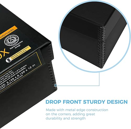 Miniatura 3 de Lineco, Foto, tarjeta, caja de archivos con tapa extraíble. Negativos de almacenamiento a granel, impresiones, películas. Caja de almacenamiento a